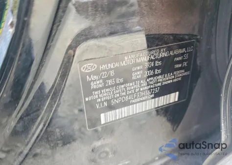 2018 Hyundai Elantra Sel from USA, damaged, VIN 5NPD84LF3JH367237